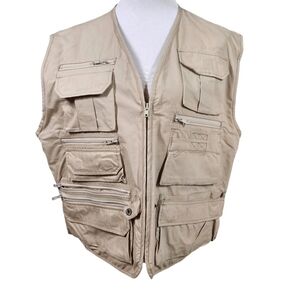Woolrich Rugged Fishing Vest Tan, sz L